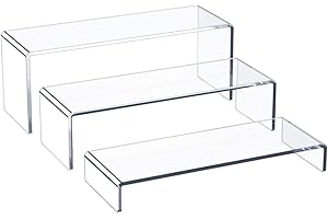 Winkine Acrylic Riser Display Shelf 4 Tier (3 Step 12" Large)