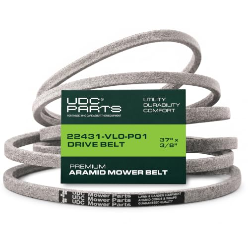 UDC Parts 22431-VL0-P01 Drive Belt Replacement for Honda, 3/8" × 37"