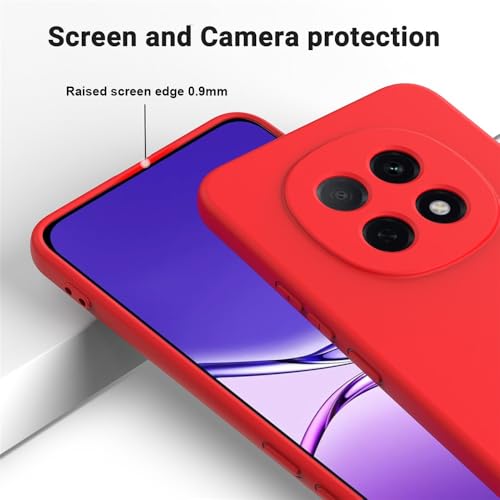 Image of Back Cover for Oppo F29 5G / F29 Pro 5G | Full Camera Protection | Premium Liquid Silicon Case | Flexible Bumper Case for Oppo F29 5G / F29 Pro 5G (Red)