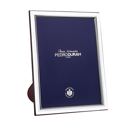 Pedro Duran 00131091   Marco con diseño perlitas, 12 x 17 cm, Color Plata