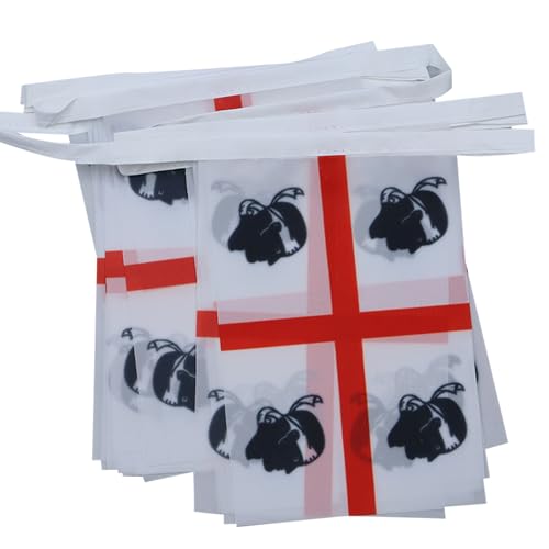 Image of AZ FLAG Sardinia 6 meters BUNTING Flag 20 flags 9'' x 6'' - Italy - Sardinian STRING flags 15 x 21 cm