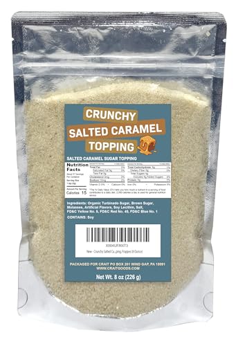 Salted Caramel Topping, Salted Caramel Sugar - Use in Baked