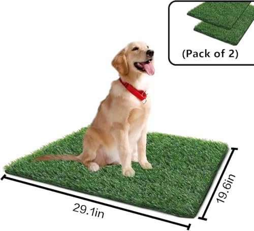 Image of Artificial Grass for Dogs Pee Tray (19 x19 Inch(Pack of 2))