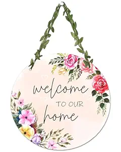 AR Creative Welcome To - Living Room And Bedroom, Motivational Quote Wall Hanging For Home Decoration, MDF Wooden Wall Art, Home, Office Decor, Wall Wood Hanger (10.5 inch x 10.5 inch)