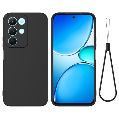 Easyshow Funda Compatible con Realme 15x 5G/C85, Carcasa Silicona Realme 15x 5G/C85 Suave Gel Rasguño y Resistente Teléfono Móvil Cover (Negro)