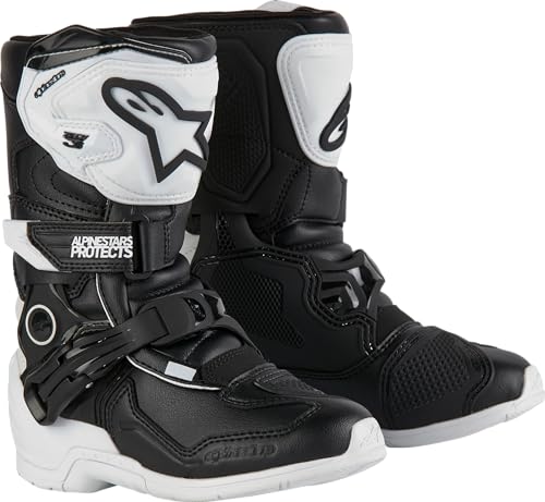 Alpinestars Tech 3S Kids MX Boots (White/Black, 10)