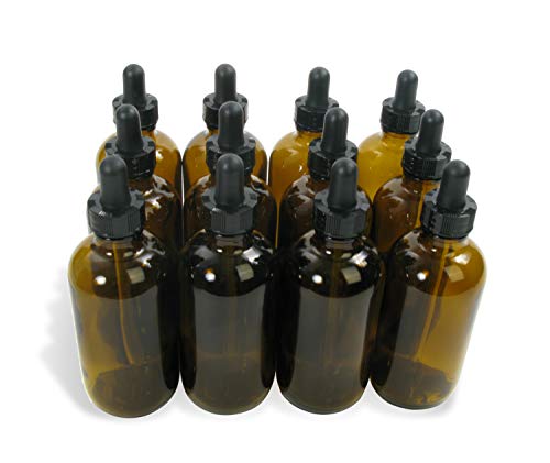 American Educational Glass Boston Round 4oz Amber Bottle