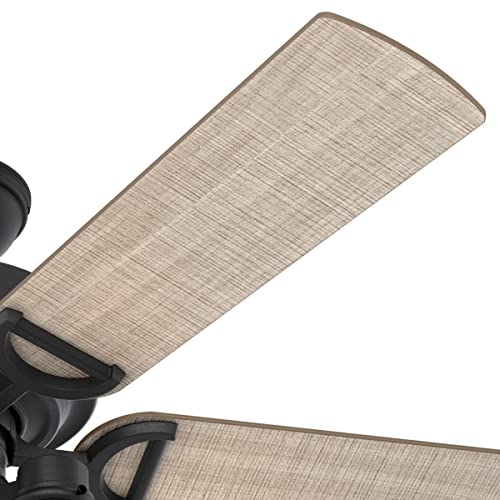 Hunter Fan Company 50409 Hunter Rustic 52 Inch Starklake Indoor or Outdoor Ceiling Fan with 3 LED Edison Bulbs, Pull Chain Control, and Quiet 3 Speed Motor, 52, Natural Iron finish - Image 10