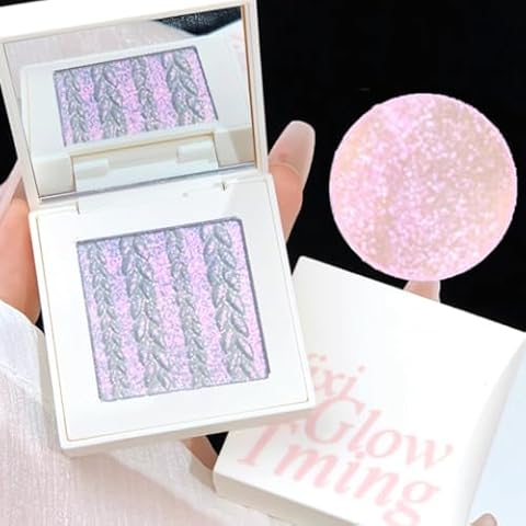 KARLOR Violet Highlighter Palette with Shimmer Cover