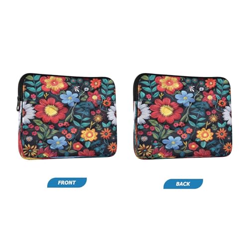 Funda para portátil 13-14 pulg impermeable con flores miniatura 2