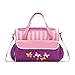 SoHo diaper bag Butterflies Meadows 10pcs nappy tote travel bag for baby mom dad insulated unisex durable multifunction large capacity includes changing pad stroller straps Pink Butterflies Meadows