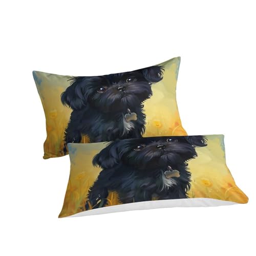 Housse de couette Bichon lit King 220x240 cm avec taies - 3