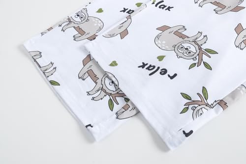 Image of YIJIU Women Soft Comfy Pajamas Cute Cat Short Sleeve Capri Pants PJS Set