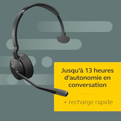 Engage 75 SE Casque Mono avec Coussinet pour Le Casque, Base, Alimentation électrique, câble USB-C vers USB-A de 1,5 m, câble de téléphone de Bureau, Guide de démarrage Rapide, Garantie et