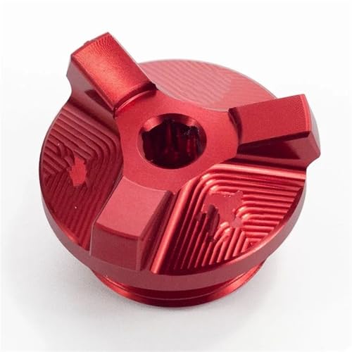 に適合する S1000R S1000 R S 1000R S 1000 R 2014-2021 バイクエンジン用マグネット式オイルフィラープラグ エンジンオイルフィラーキャップ(Red)