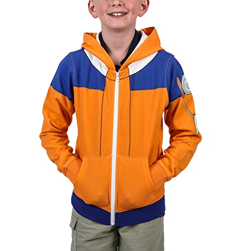 Amazon.com: Bioworld Naruto Uzumaki Naruto Cosplay Boys Zip-Up