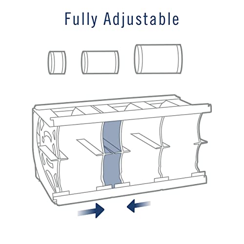Shelf Reliance Cansolidator Pantry Plus 60 Cans Can Organizer for Pantry Rotating Canned