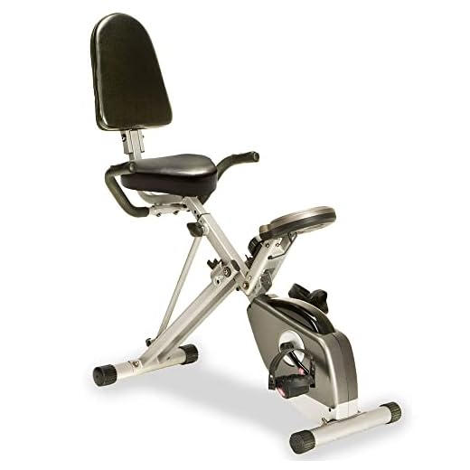 Exerpeutic 400XL Folding Recumbent Bike with Performance Monitor