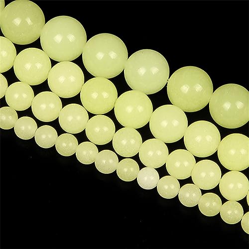 Pierre lumineuse naturelle perles d'espacement rondes d'exception pour colliers - 2