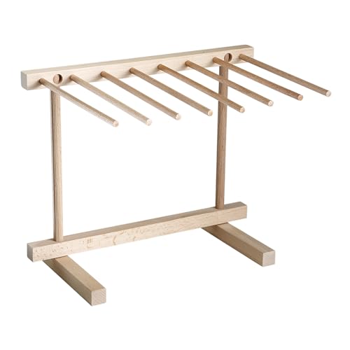 Fante's Calder Pasta Drying Rack in Beech-Wood, Dim. 18 x 35 x 30 Cm, Light Brown, 13.38 x 11.5 Inches