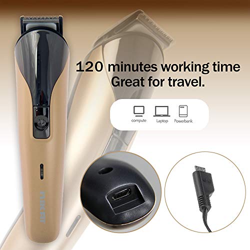 Snapcups 6 In 1 Grooming Kit - Professional Hair Clipper, Beard, Nose, Facial Trimmer Included - Multiuse Cordless Rechargeable Shaver, (Champaign Color) #TOP6