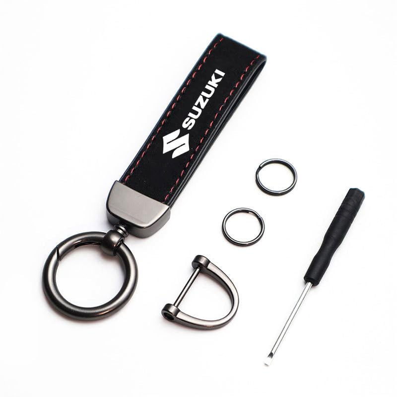 WENINETIES Porte-Clés Voiture pour Suzuki Ignis MHEV 2020-2022 2023 2024, Accessoire Auto pour Homme et Femme, Cadeau pour Les Amateurs de D'Automobile,C