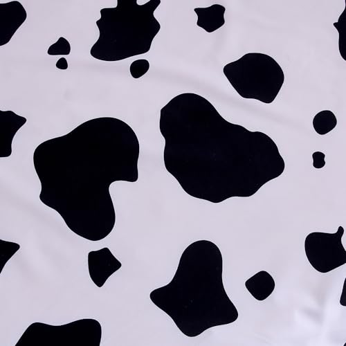 Image of Soft Skin-Friendly Cow Printed Crib Sheet for Boys Girls,2 Pack Crib Mattress Sheet or Toddler Bed Sheet, Baby Cow Print Fitted Crib Sheet (White Cow)