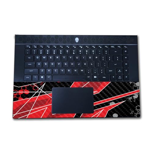 Image of Carbon Fiber Laptop Skin Compatible with Alienware M16 R2 (2024) - Racing Chaos - Premium 3M Vinyl Protective Wrap Decal Cover - Easy to Apply | Crafted in The USA by MightySkins