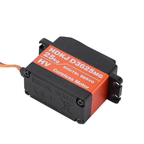 Drfeify 25 kg Servo Ingranaggi Digitali Metallo Impermeabile per Camion RC 1/10 1/8 Coche