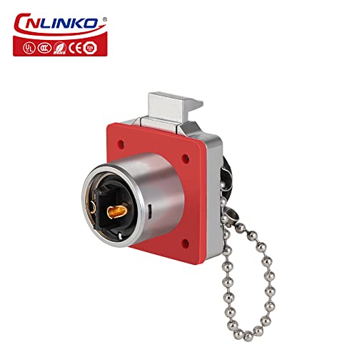 CNLINKO BD-20 Industrial Waterproof Connector IP68 Circular Connector Device-Side Fast Plugging Metal Aviation Plug Anti-Interference Shell Solder Assembly M20 2 Pin Flange Socket - Image 2
