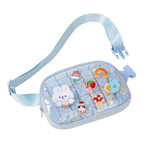 Cute Diy Pink Waist Fanny Pack for Girls, Crossbody Bag Purse Belt Bag,Dance Recital...