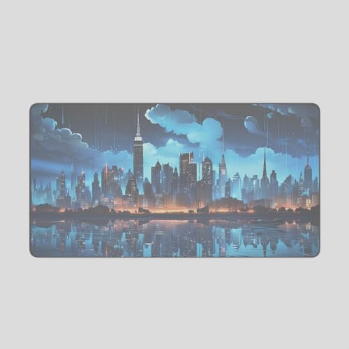 Mouse Pad Gamer Extra Grande Undawn Anti Derrapante Profissional 90 x 40 - Cidade