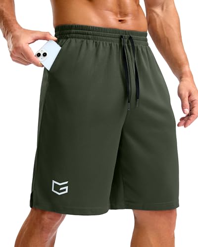 Image of G Gradual Men's Athletic Workout Shorts with Pockets 5 inch /7 inch /9 inch Lightweight Quick Dry Gym Basketball Running Shorts for Men