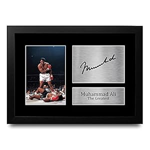 HWC Trading Voor Muhammad Ali Signed Gifts A4 Gift Printed Boxing Autograph Ontworpen Display Druk Foto Photo