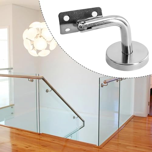Fixation de rampe d'escalier robuste avec embout de finition en inox - 7
