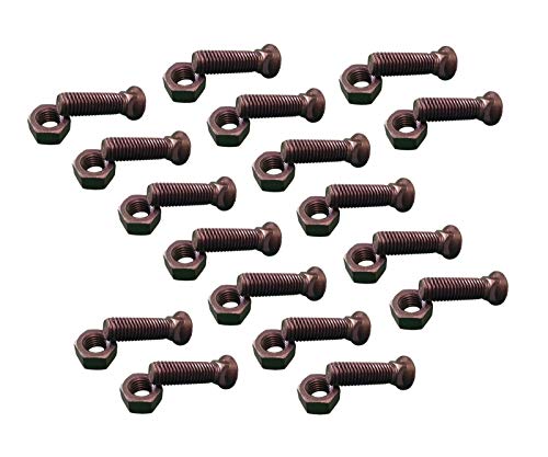 17 - Plow Bolt & Nut for Blades/Cutting Edge, 5/8-11x2 1/4 - Grade 8, Dome Head