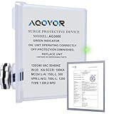 AG3000 HVAC Surge Protector 120/240V, Universal ac Surge Protector with Triple L-G/L-L/L-N Protection, TPMOV Technology, Watertight Enclosure, Passed UL 1449-2022 Testing, 5 Year Warranty