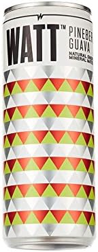 WATT Energy Drink, Pineberry Guava, 15 Pound (Pack of 24)