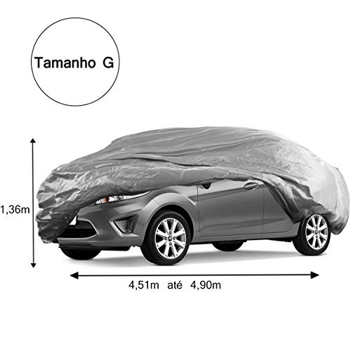 Capa Para Cobrir Carro P M G Impermeável Com Forro Gofrada