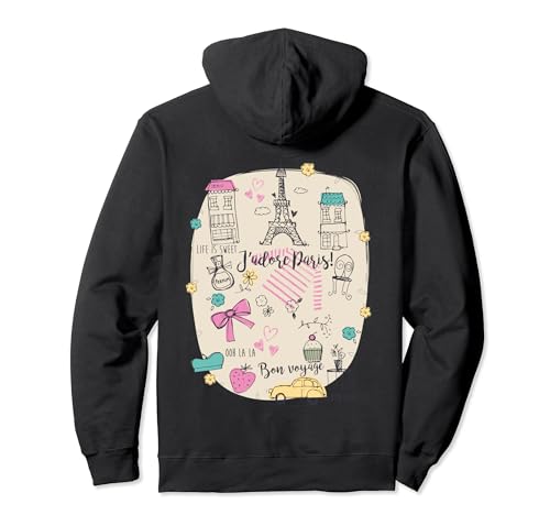 Paris Francia Torre Eiffel Retro Regalo de recuerdo Hombres Niña Mujer Sudadera con Capucha