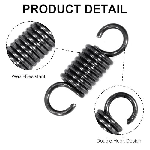 GUNGY Zugfedern mit Haken Klavierdraht Zugfeder Spannfeder 30mm Außendurchmesser 10mm Drahtdurchmesser 1,6mm Maximale Zugkraft 7,9kg 1,6x10x30mm 10 Stück