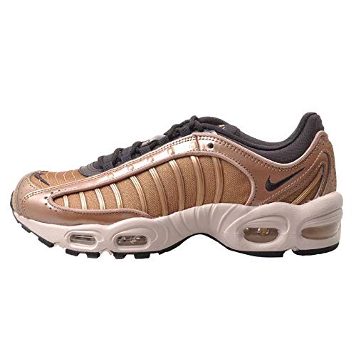 Nike Women's Air Max Tailwind 4 Holiday Sparkle Casual Shoes (9.5, Metallic Red Bronze/Oil Grey/Half Blue)