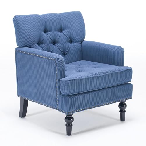 Sillón Plegable Terciopelo Azul miniatura 3