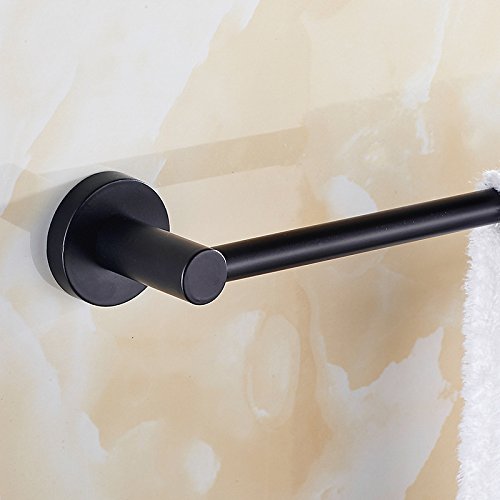 BIVOO Toallero de baño montado en la Pared Negro Mate, toalleros de baño, estantes, Colgador de Ropa, toallero de Acero Inoxidable de 40cm/50cm (Color : 50cm)