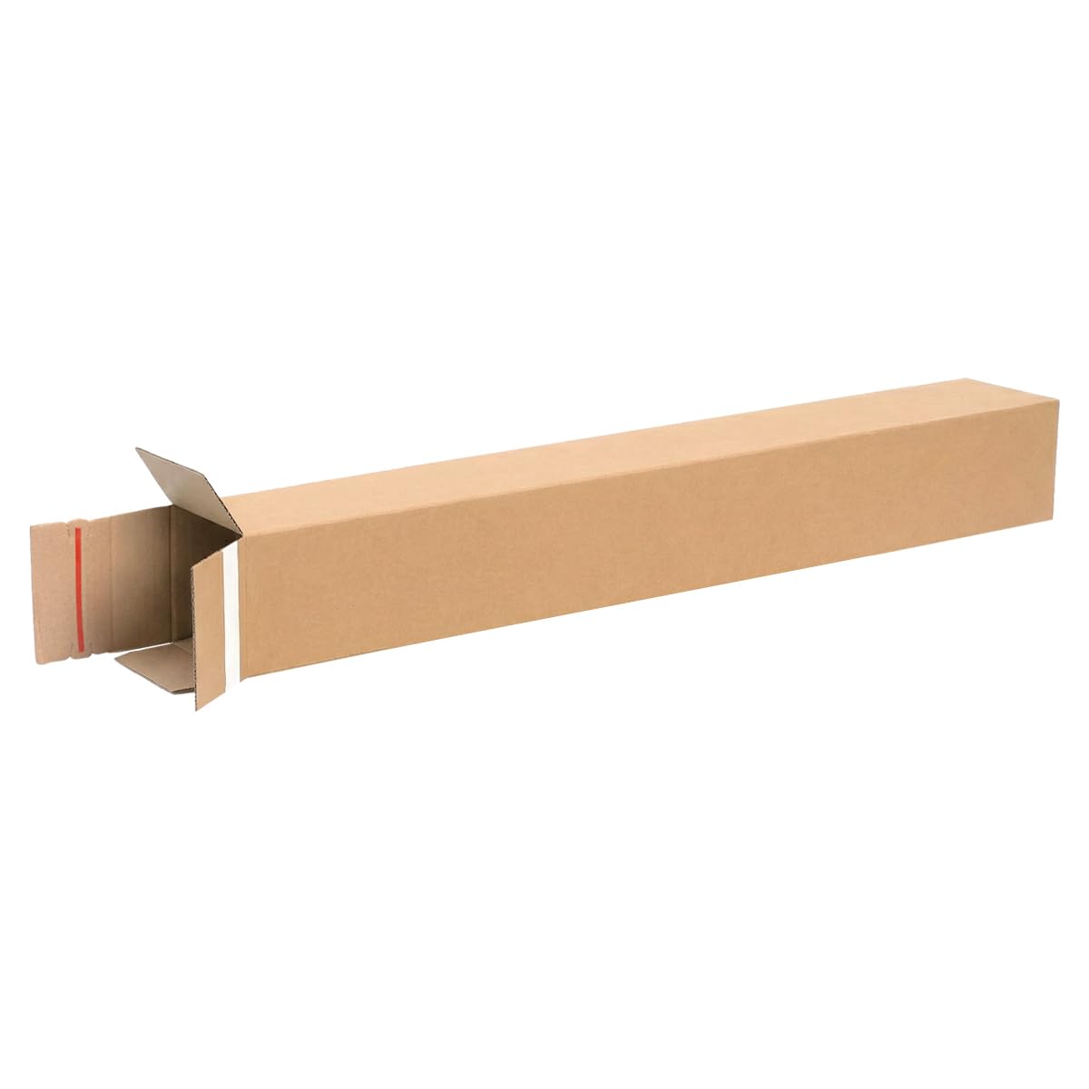 verpacking tubos de envío cuadrados 860 x 105 x 105 mm [tamaño y cantidad a elegir] con tira autoadhesiva e hilo de apertura tubos postales cartón ondulado 1000 unidades