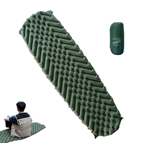 Genérico Almohadilla Inflable para Dormir - Colchoneta Inflable,Esterilla Plegable Portátil para Dormir - para Exteriores Viaje En Automóvil Mochilero Tienda Senderismo Sofá Camión Playa