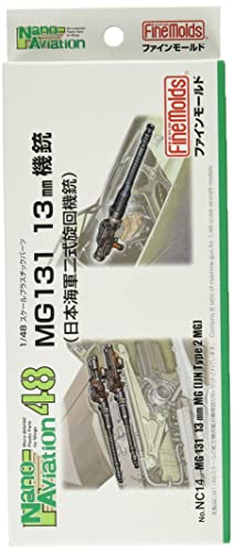 Mitrailleuse MG131 13mm Fine Molds NC14 pour remplacer les canons grossiers des maquettes 1/48