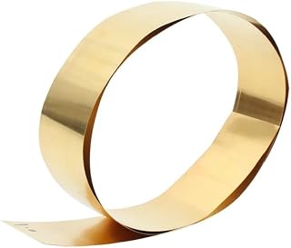 MNUPL Rollo de Tira de latón ultraestrecho, 0,02-0,4mm, H59, H62, con Anchos de 10mm, 15mm, 20mm, 25mm y 30mm, 1 ud.(Thick 0.05mm,Width 40mm 1meter)