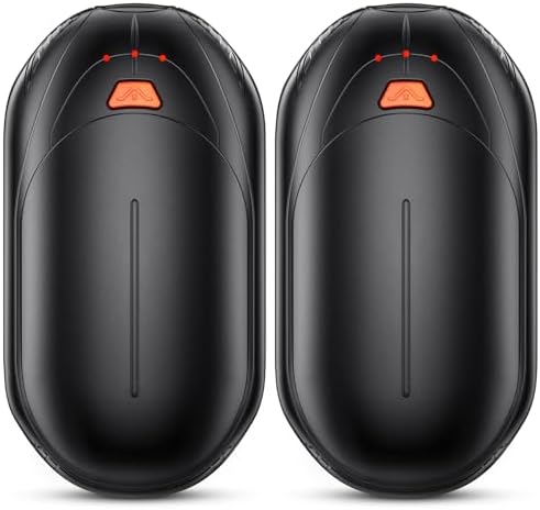 2 Pack 14000mAh Hand Warmers Rechargeable With AI Charging Case Portable Electric Handwarmers Reusable Pocket Heater Great For Hunting Golf Camping Raynau