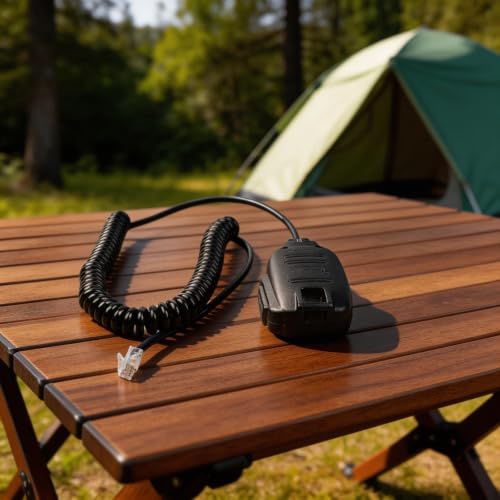 Micrófono HM-133V conector 8 pines compatible con Icom IC-208H cable flexible 7